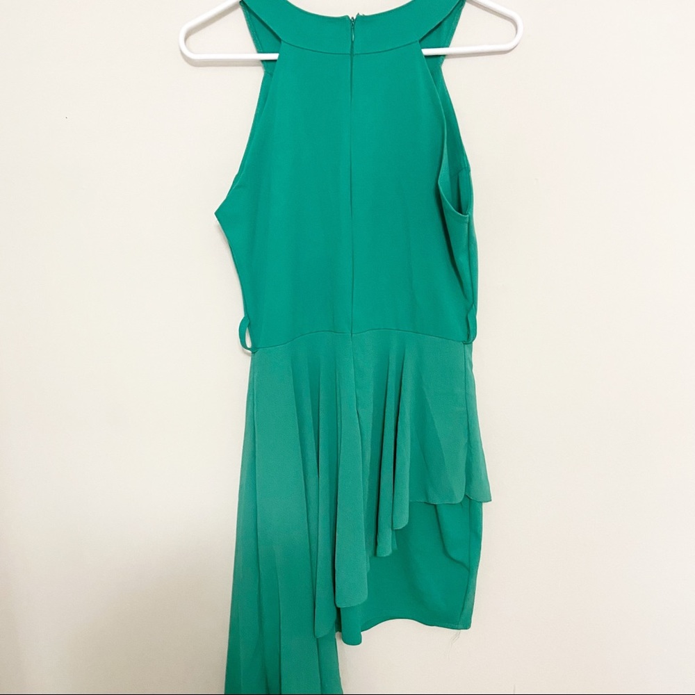 NWOT asymmetrical green dress - Picture 3 of 3